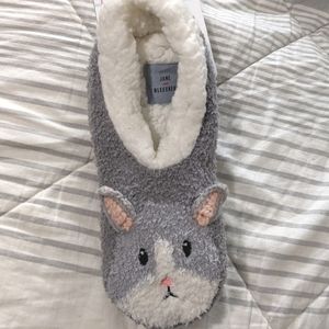 Janie & Bleeker Cat Critter Ballerina slipper socks